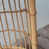 Vintage rattan bar trolley