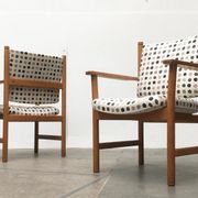 Set of mid-century Danish oak armchairs by Kurt Østervig.