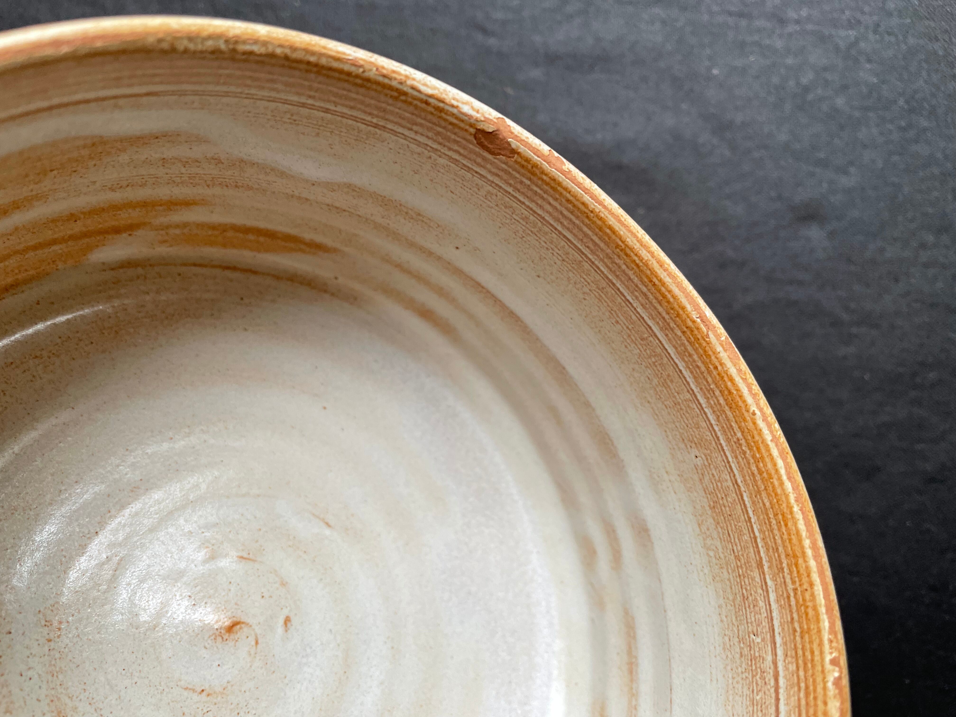 Pot with lid in stoneware vallauris