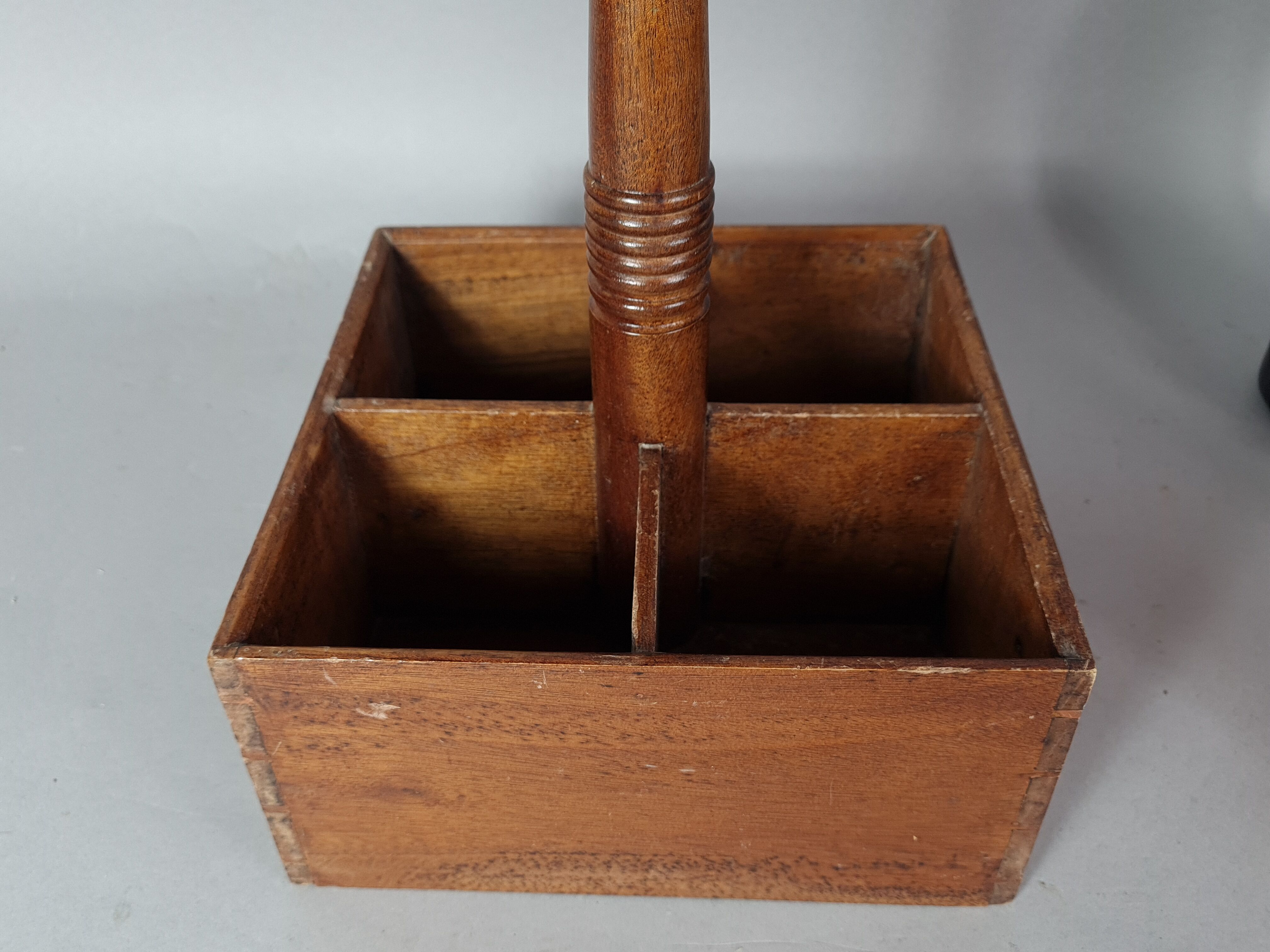 Walnut bottle holder