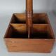 Walnut bottle holder