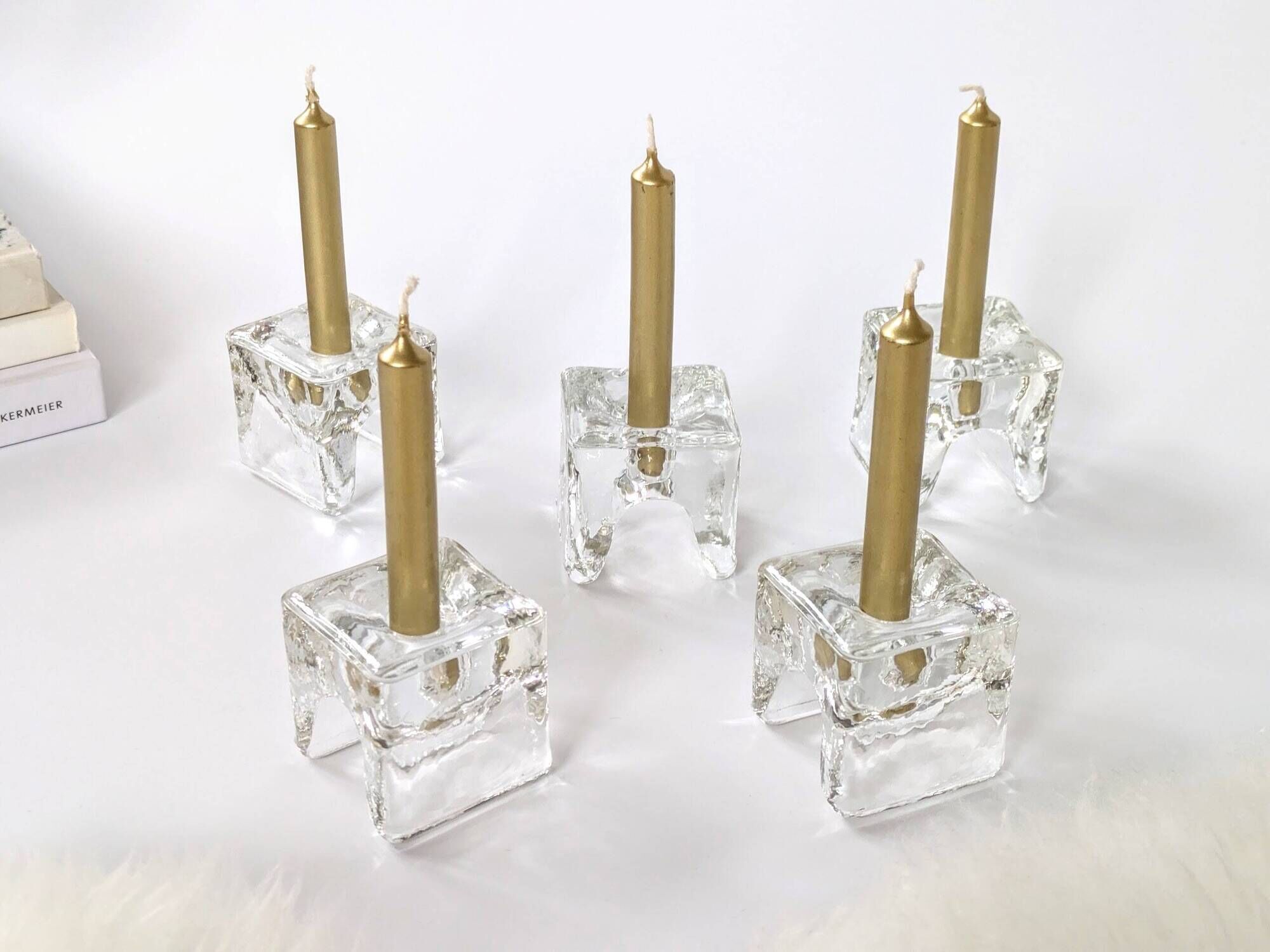 Set of 5 Candle Holders | "Ri-Jalka" Juhava Finland | 1960s