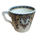 Antique ironstone cup from Sarreguemines with polychrome decoration.