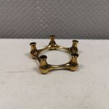 Solid brass candlestick designed by Jens Harald Quistgaard (JHQ) 1960s