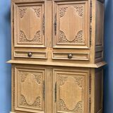 Sideboard 4 doors of the eighteenth in raw oak