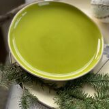 6 glazed ceramic dessert plates