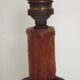 Vintage carved wooden lamp