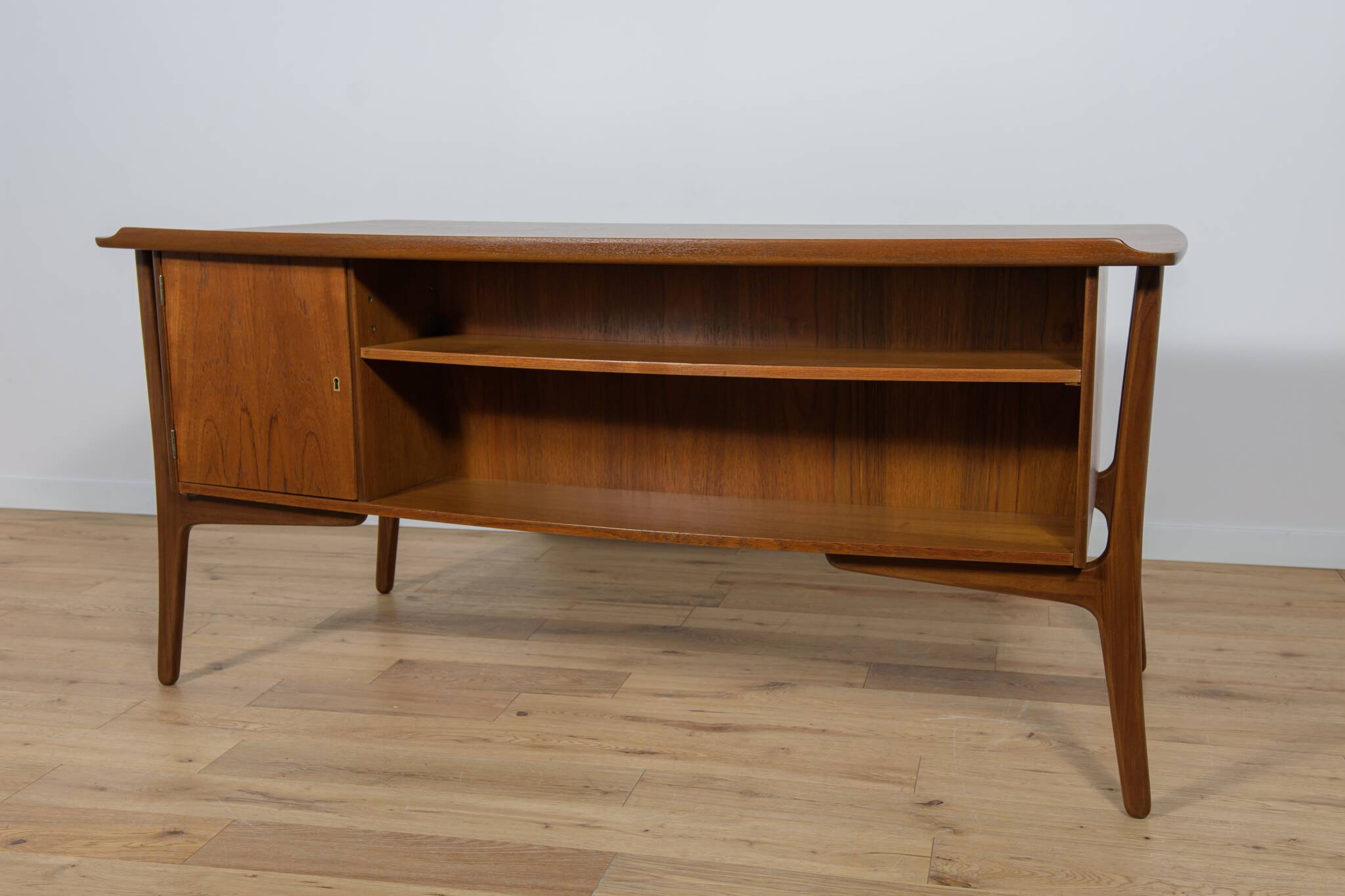Teak Desk by Svend Åge Madsen for H.P. Hansen, 1960s