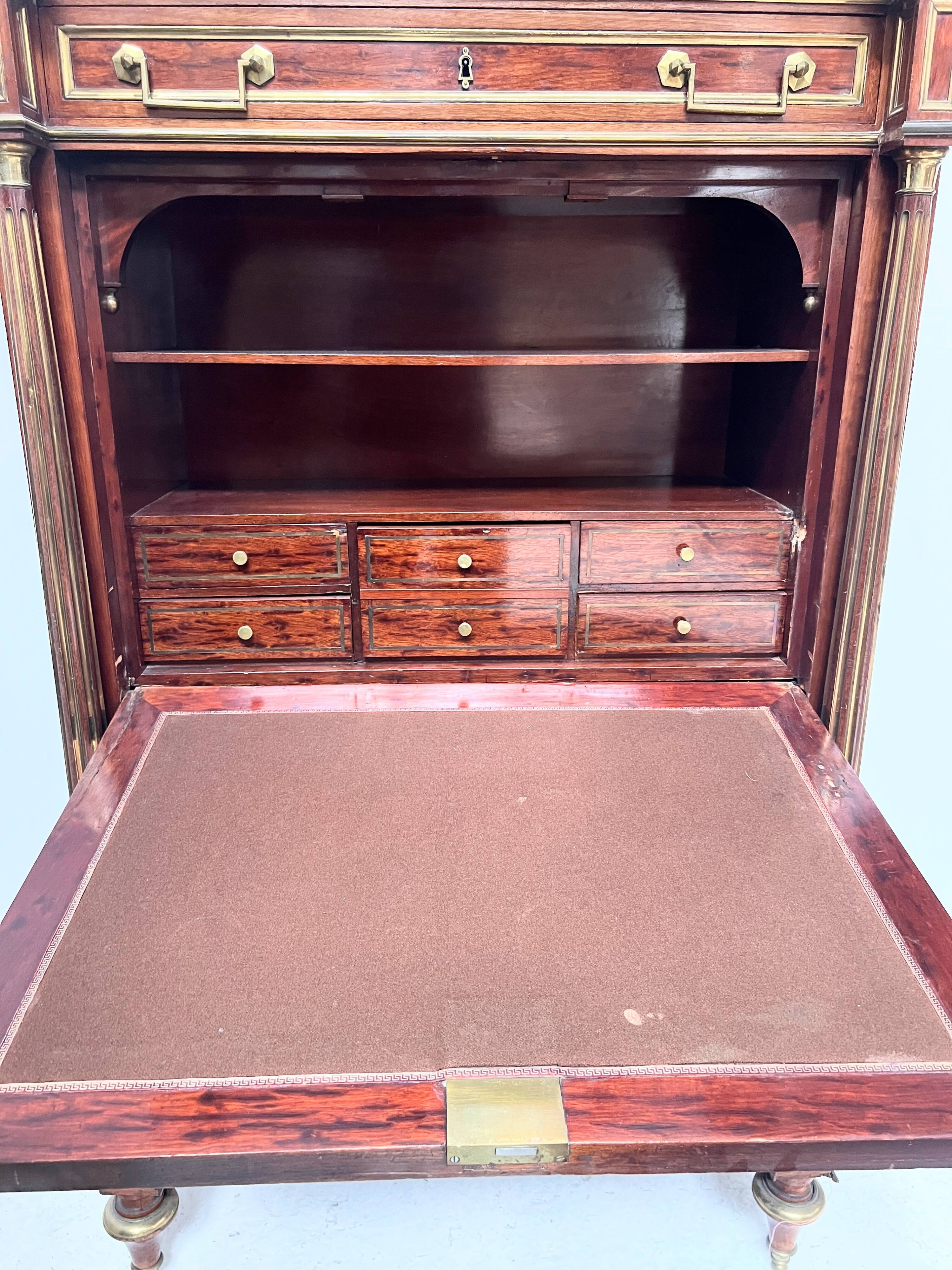 Napoleon III secretary in Louis XVI style made of mahogany, 19th century.