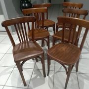 Suite de 6 chaises de bistrot Luterma année 1950