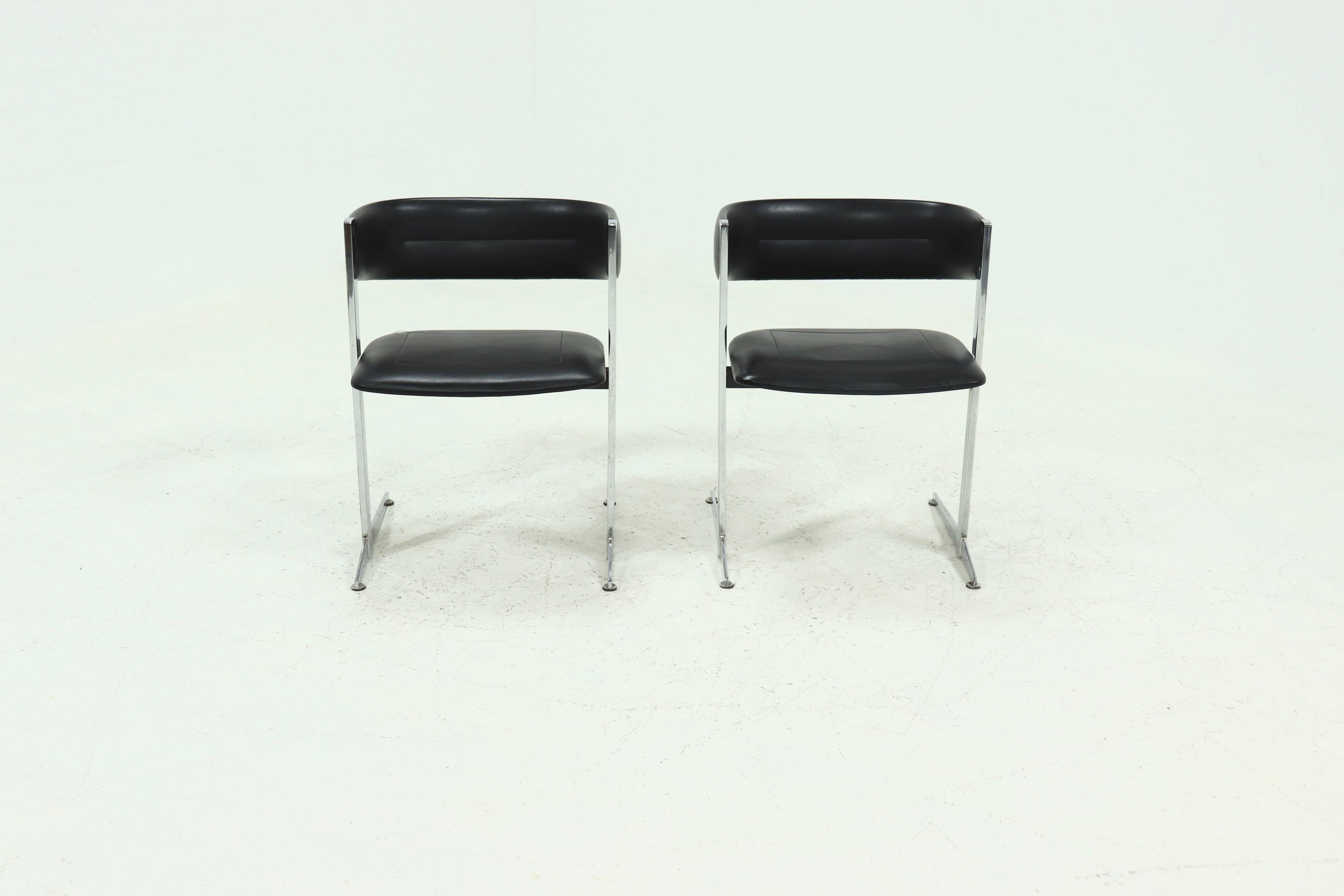 Set of 2 Sigma Dining Chairs by Sigmachair Italy, 1970s