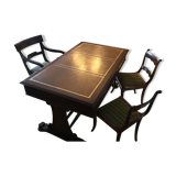 Bureau ministre et 3 chaises