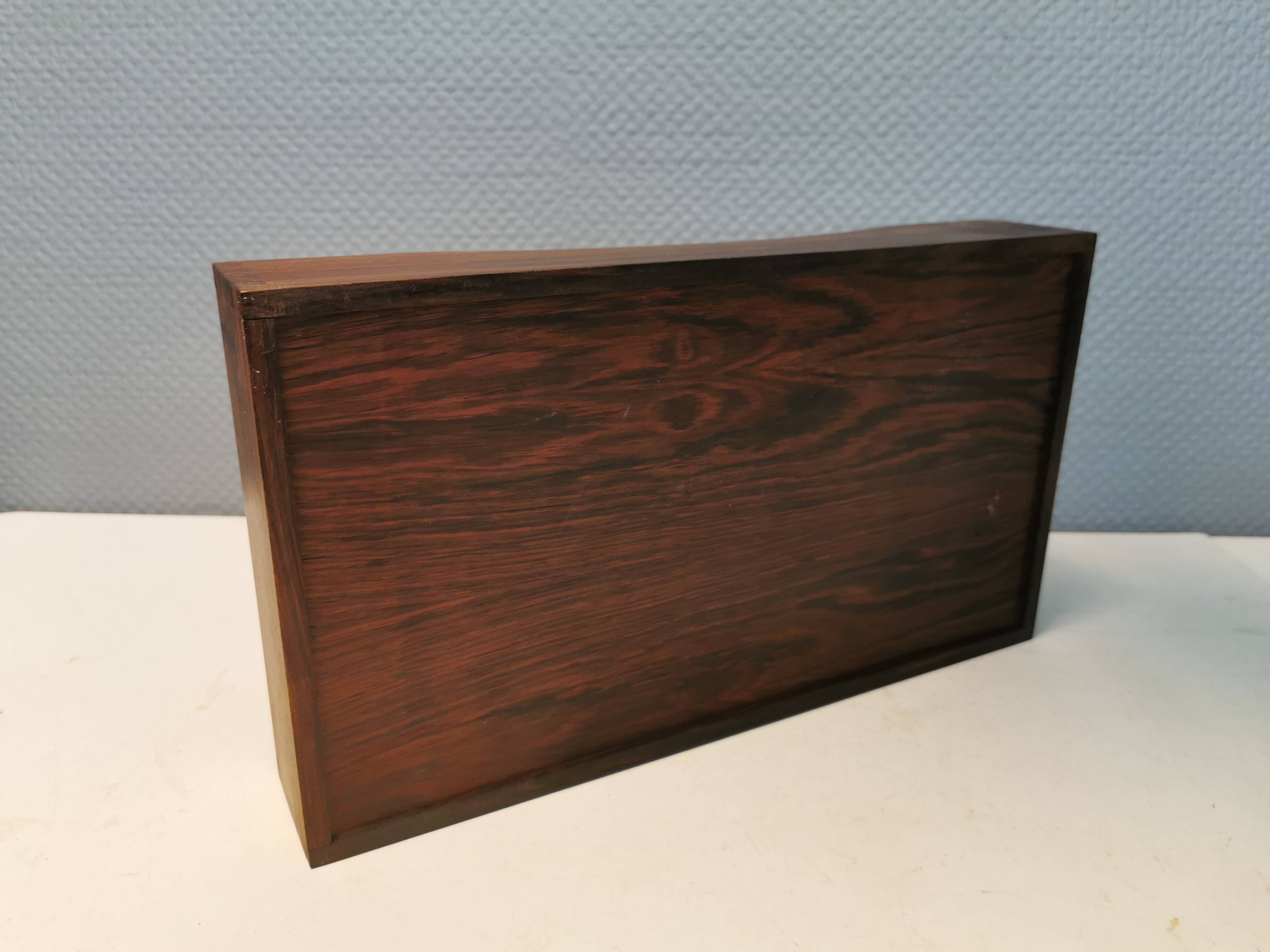 Letter or serving tray in solid rosewood, Danish design 1960s.