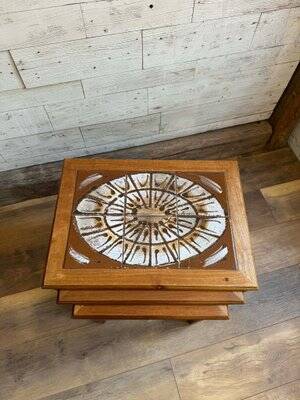 Vintage Danish Teak Nesting Tables from Mobelfabrikken Toften, 1960s
