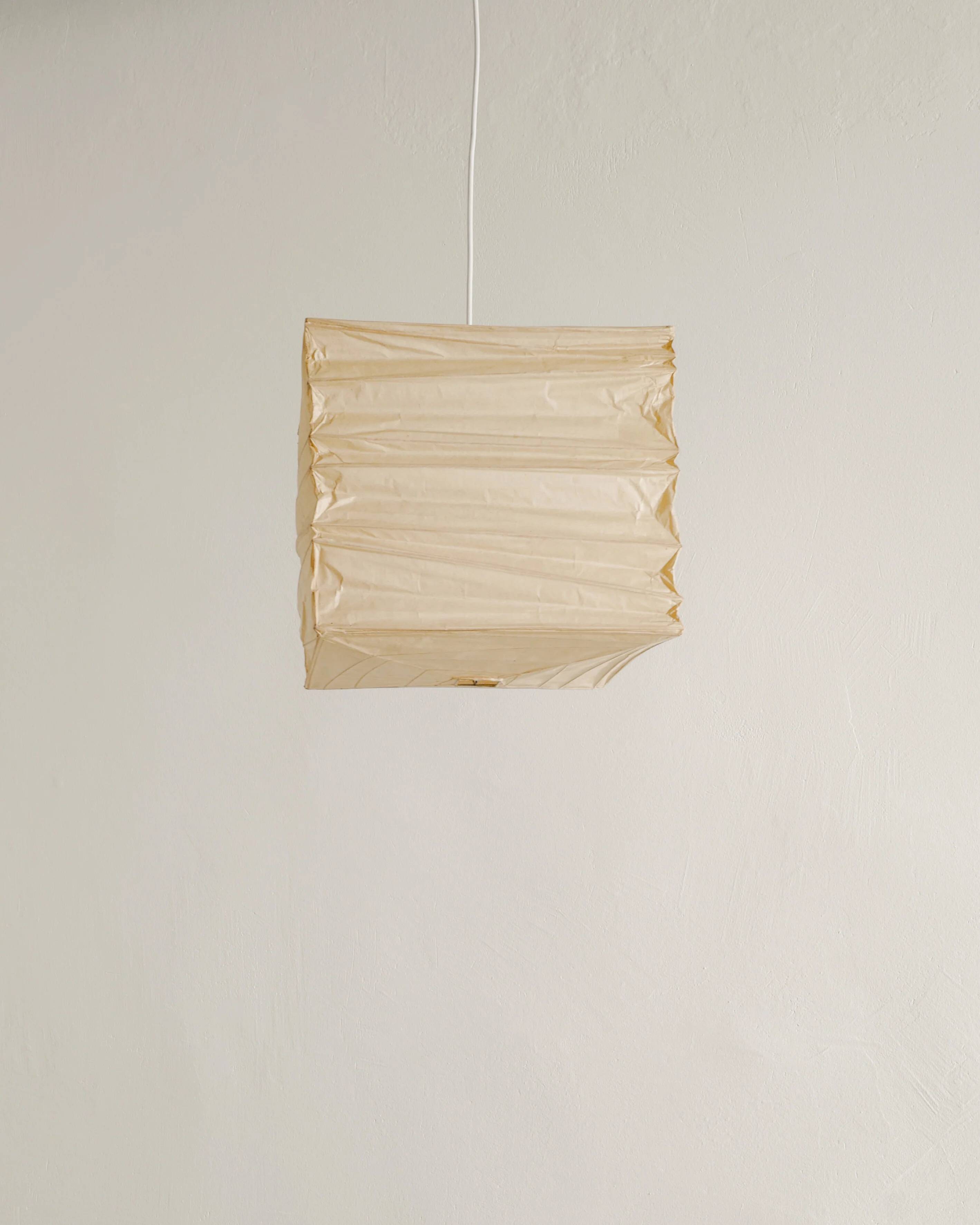 Vintage Mid Century "35X" Paper Pendant by Isamu Noguchi , 1970s