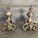 Brass chenets (pair)