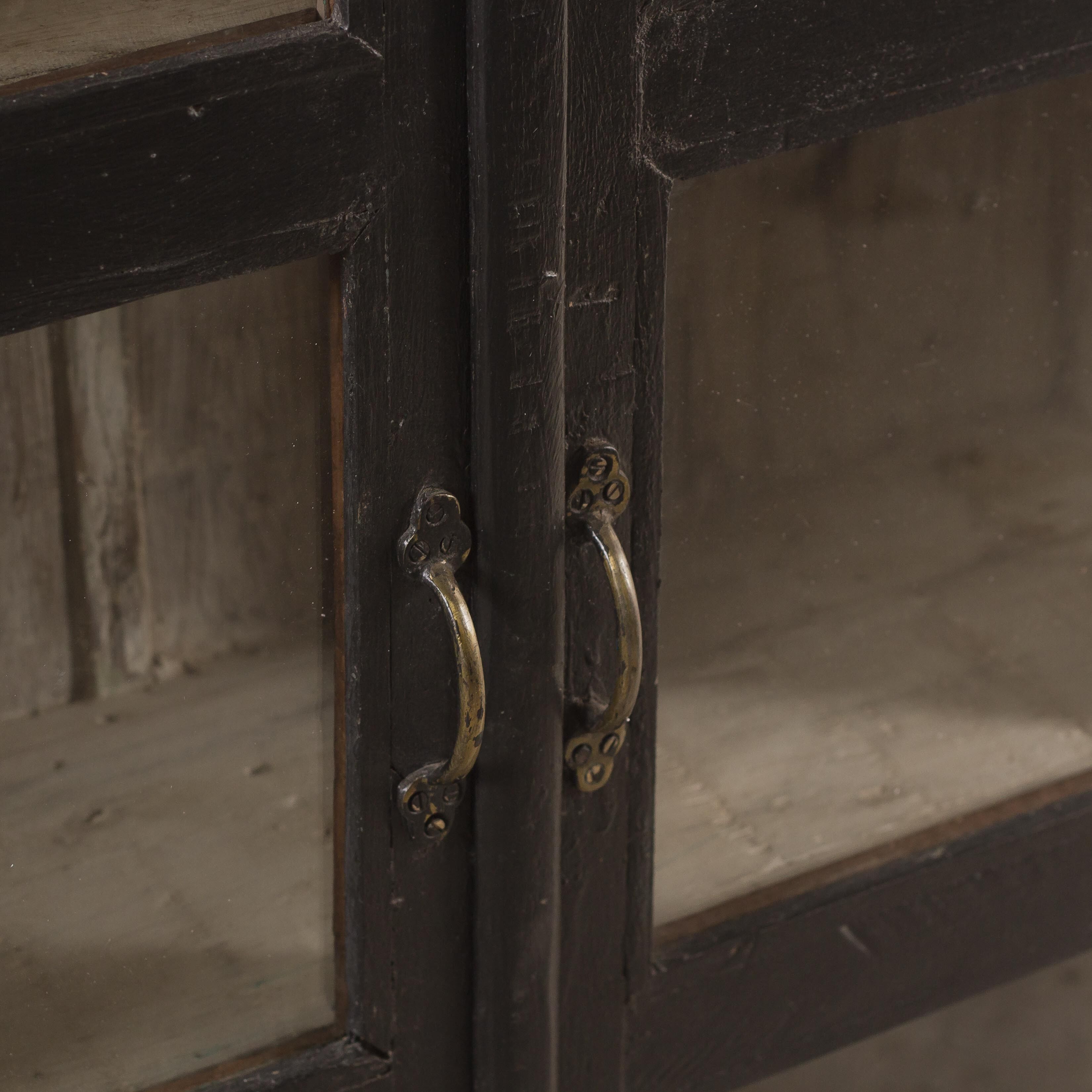 Black window cabinet