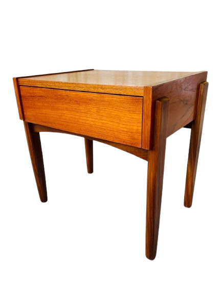 Vintage Scandinavian teak bedside table circa 1960's