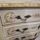 Louis XV style chest of drawers painted with flowers, Italian manufacture