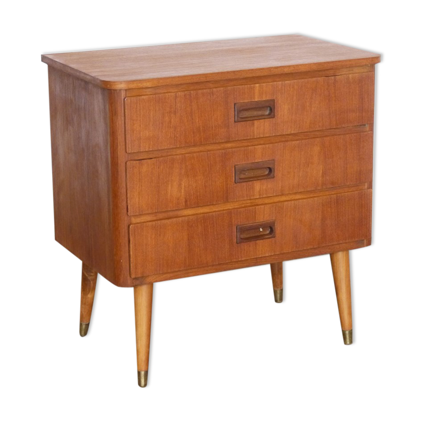 Scandinavian vintage teak chest of drawers 1960