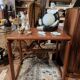 Teak sofa end