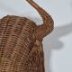 Vintage mid century wicker bull head sculpture