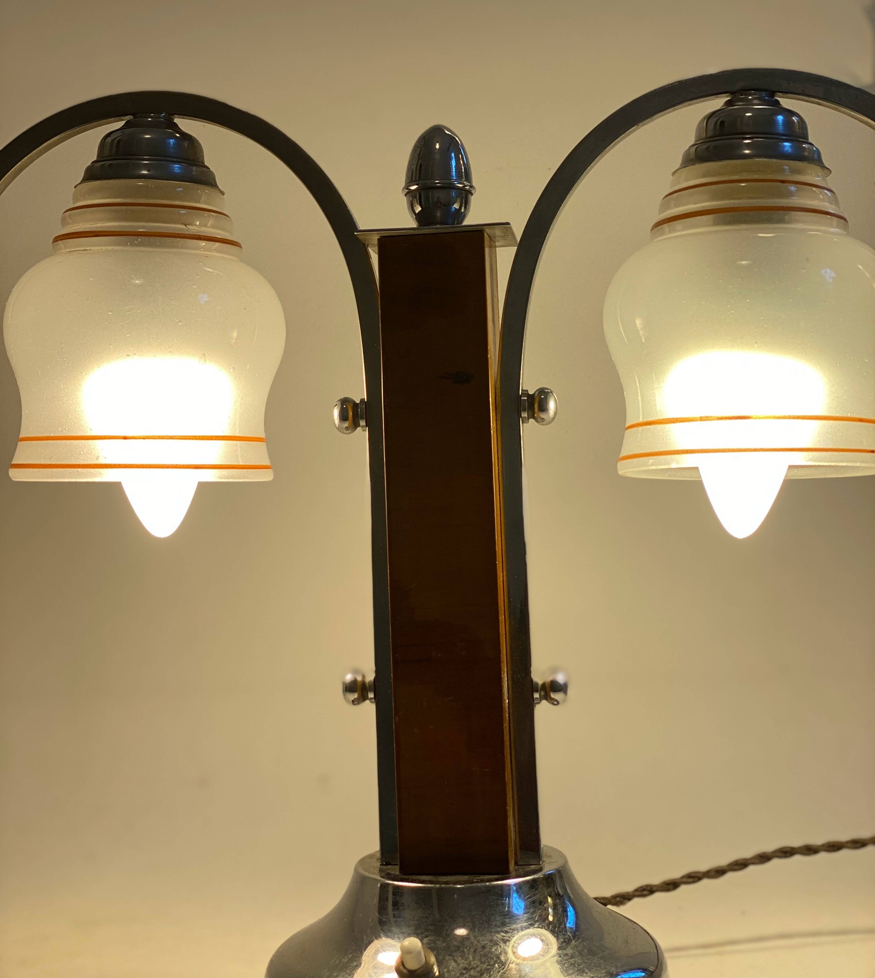 Lampe double art déco 1940