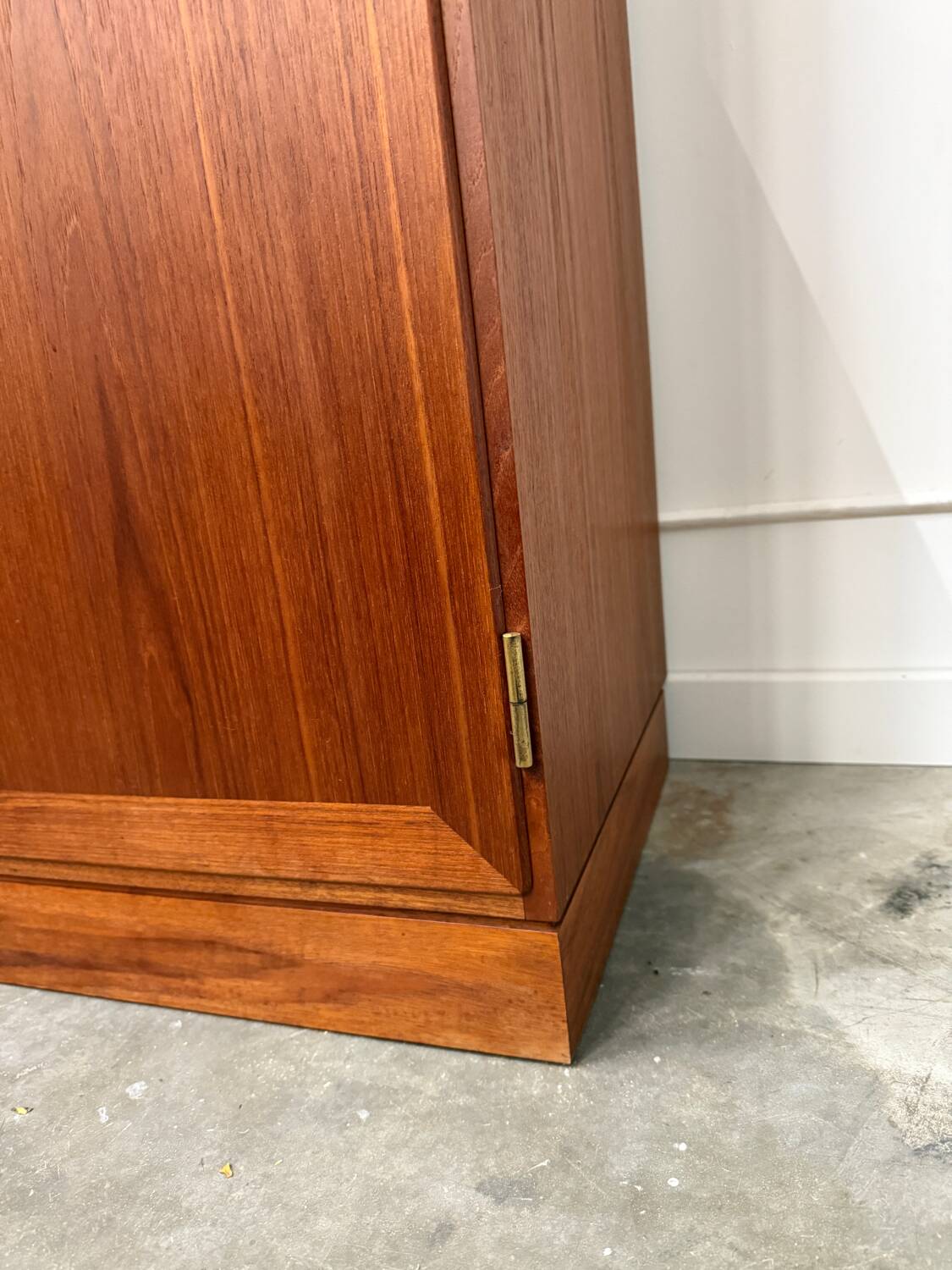 Scandinavian glass sideboard in teak