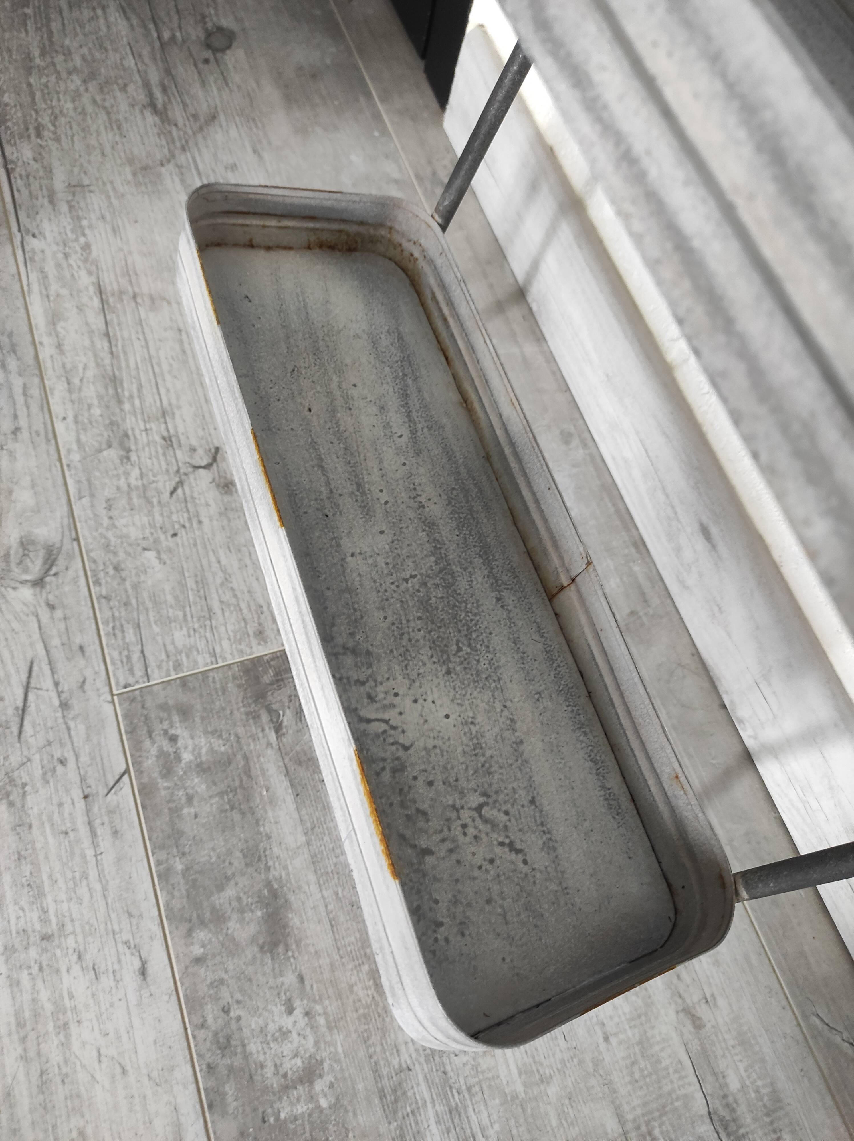 Large vintage metal 3 tier shelf