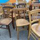 Set of 30 vintage bistro and restaurant chairs