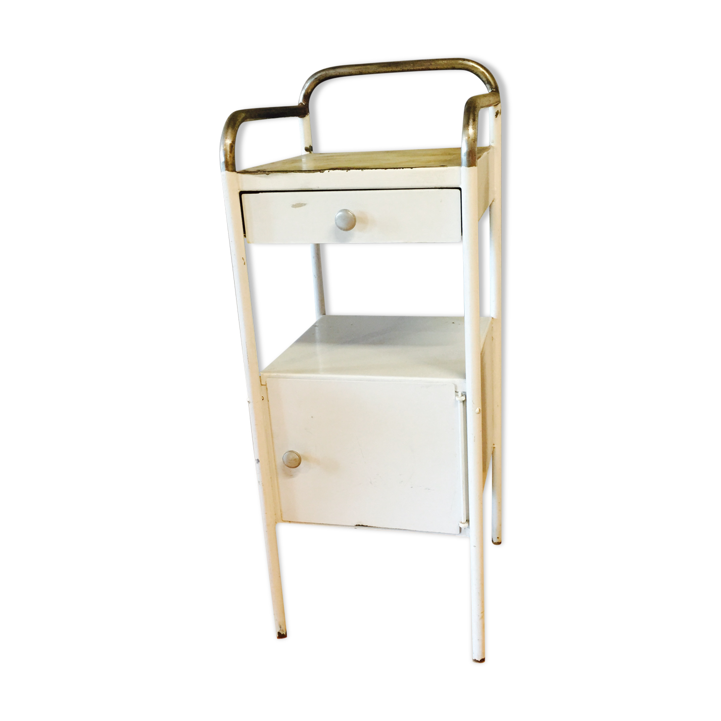 Boarding school years 50 metal bedside