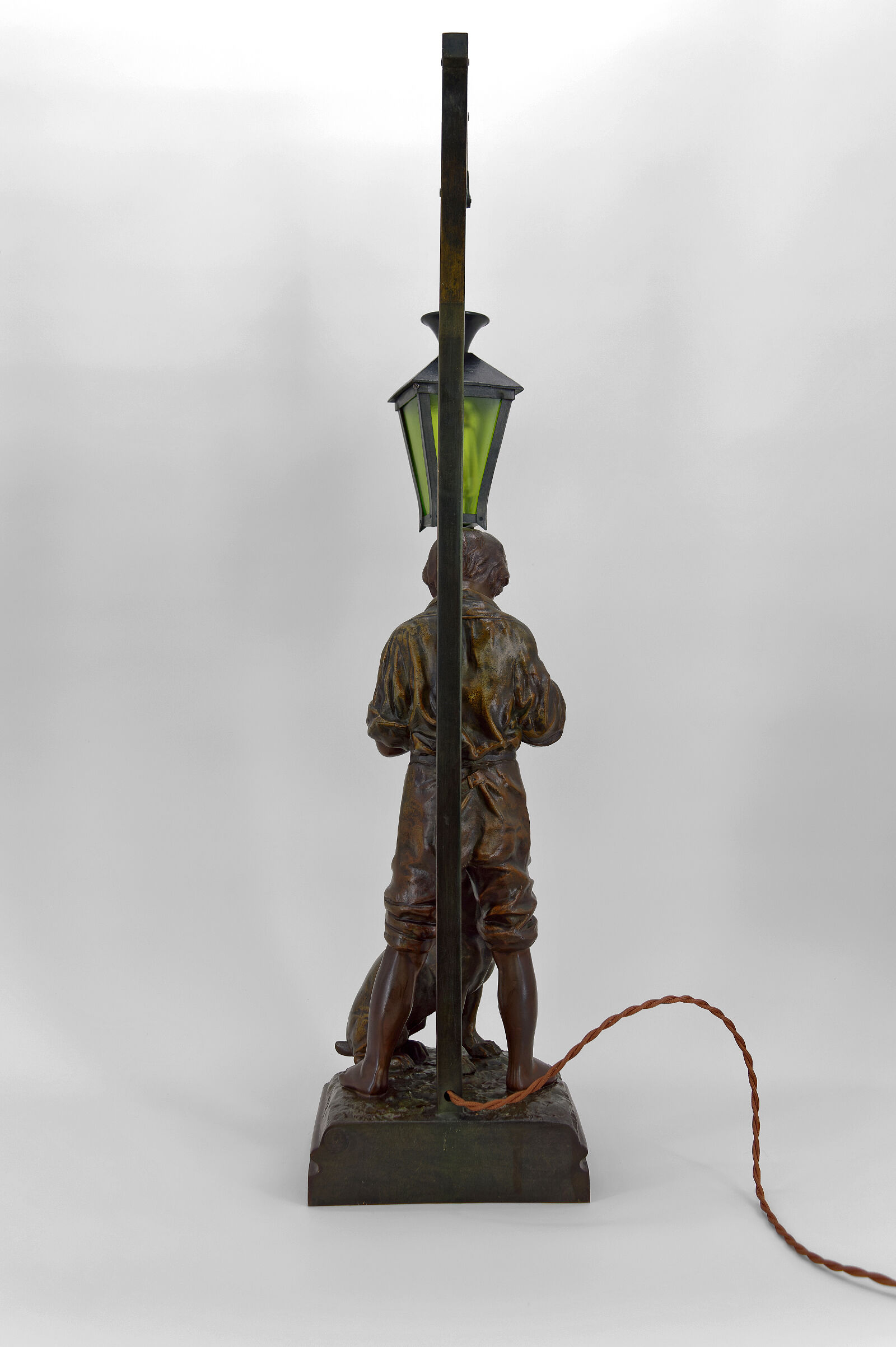 Lamp "La Bonne Soupe" by Victor Rousseau, Art Nouveau, circa 1900