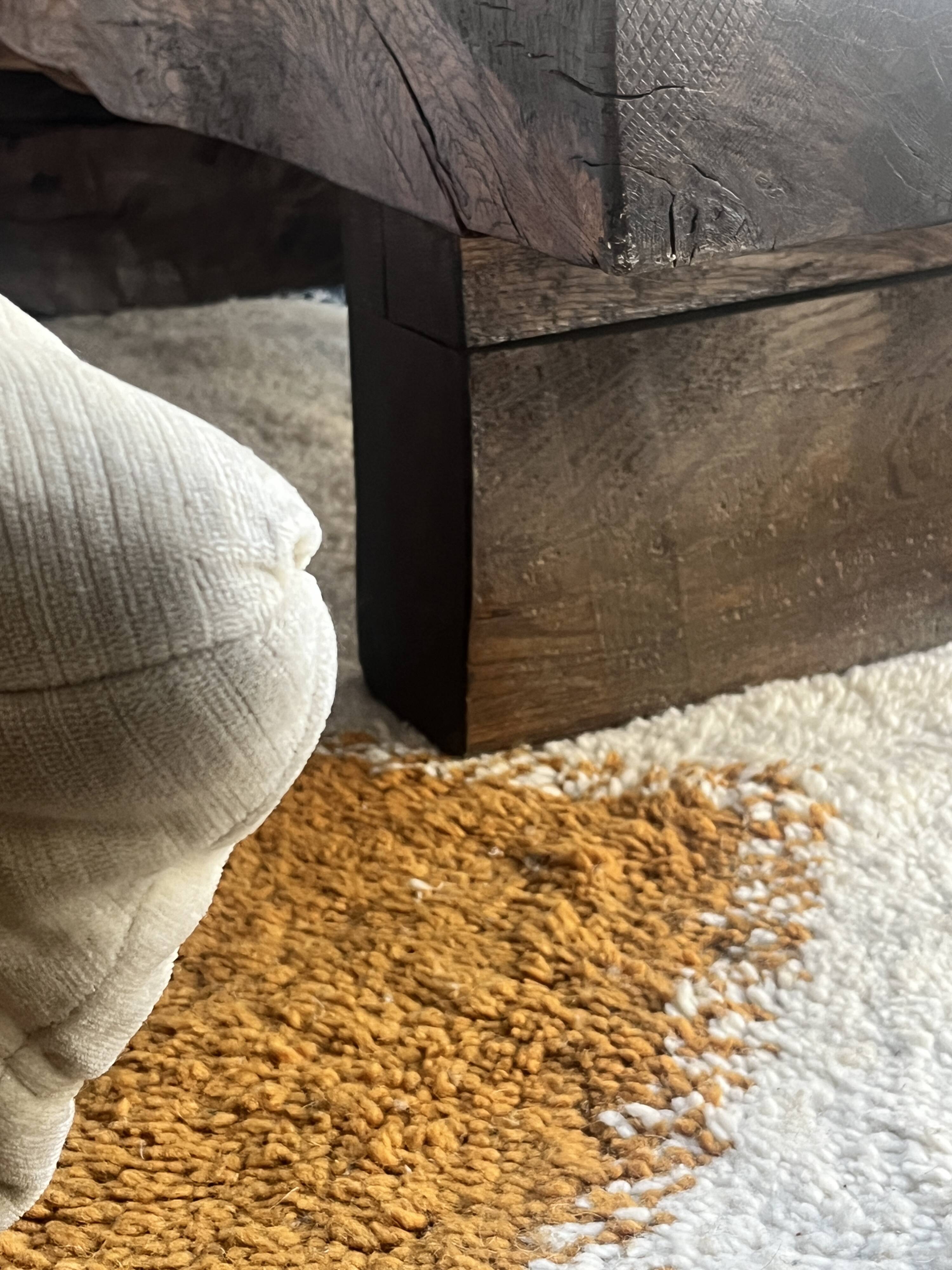 Wasi Sabi Brutalist Solid Wood Coffee Table