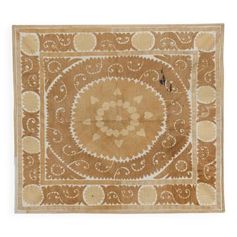 Hand knotted rug, vintage Turkish rug 123x140 cm