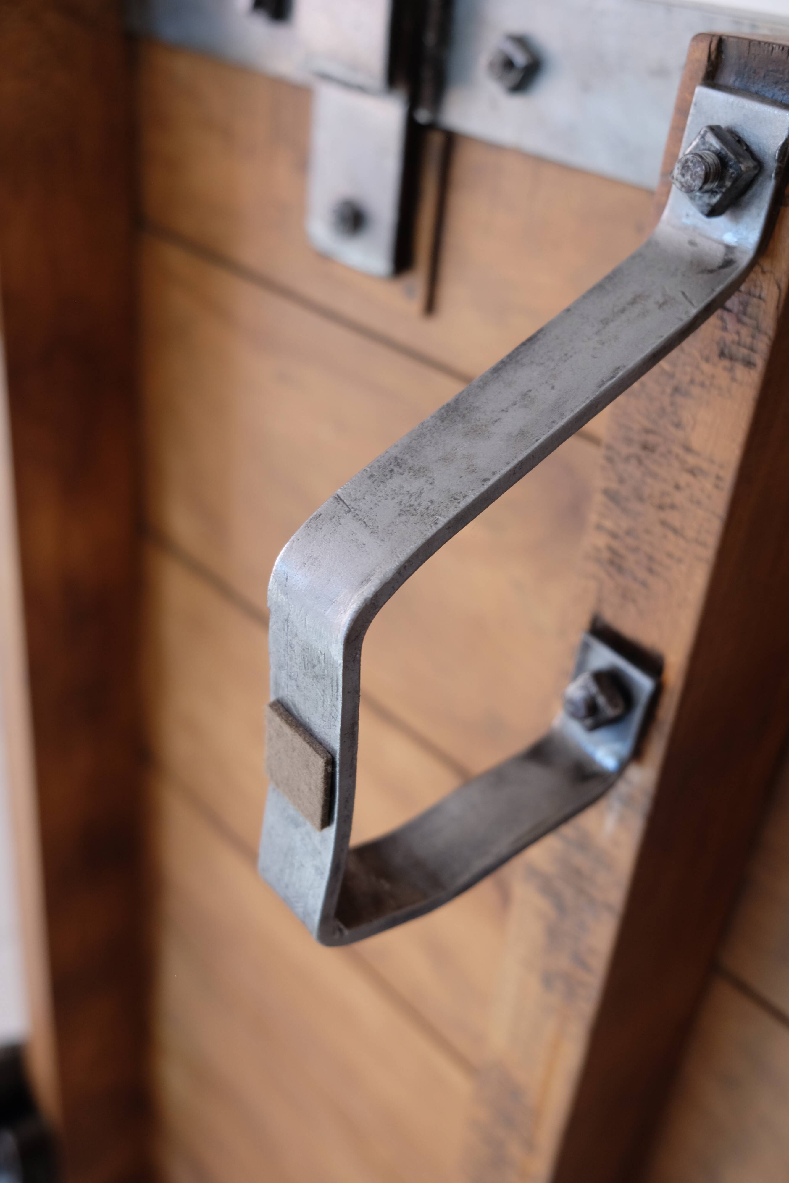 Industrial coffee table pallet on wheels