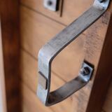 Industrial coffee table pallet on wheels