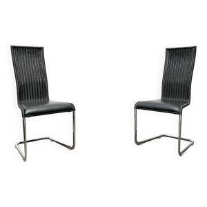 chaises cantilever allemandes - grises