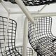 Ensemble de 7 chaises Bertoia noires et blanches pour Knoll International, années 1970