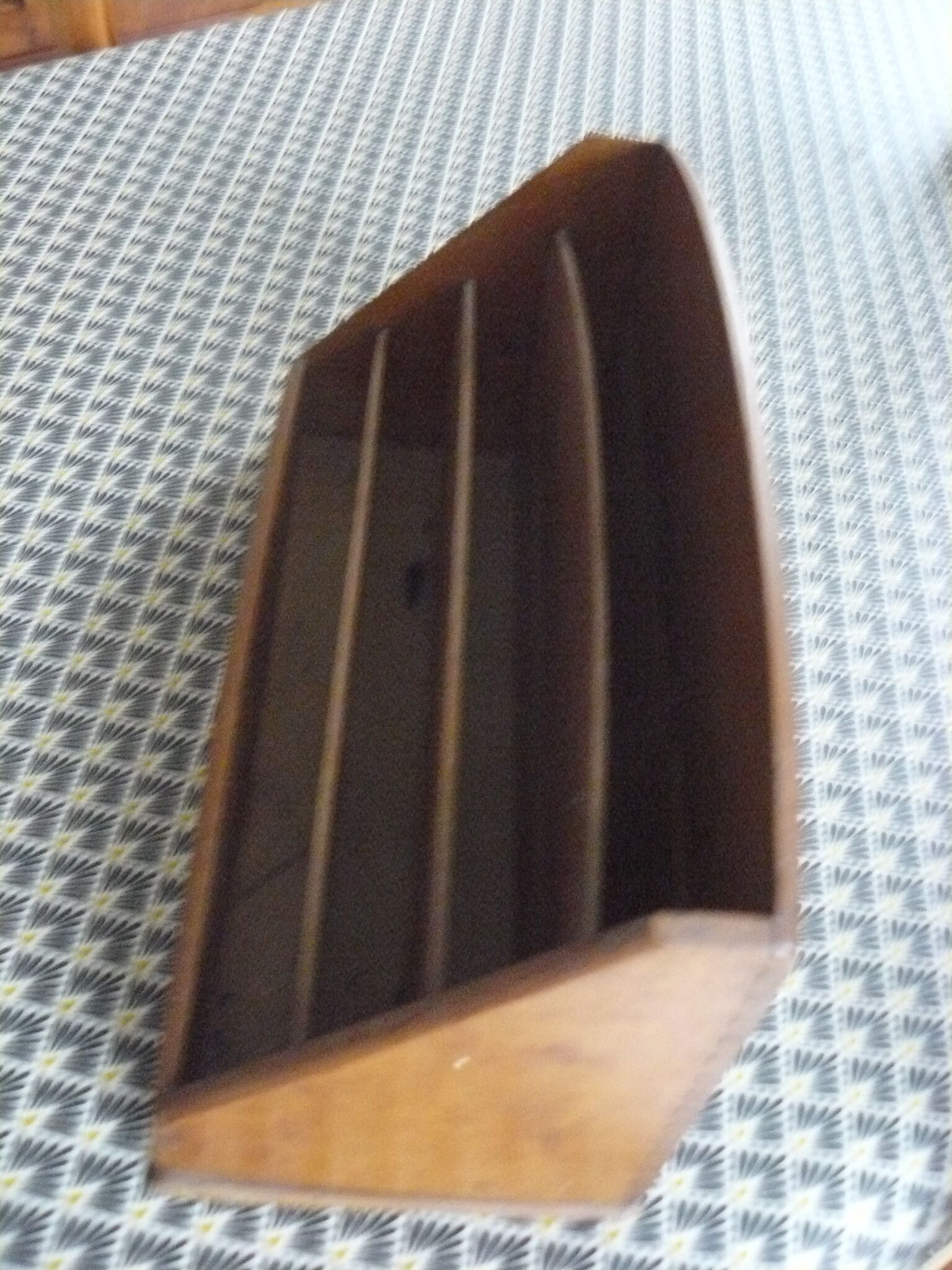50s wooden mail holder
