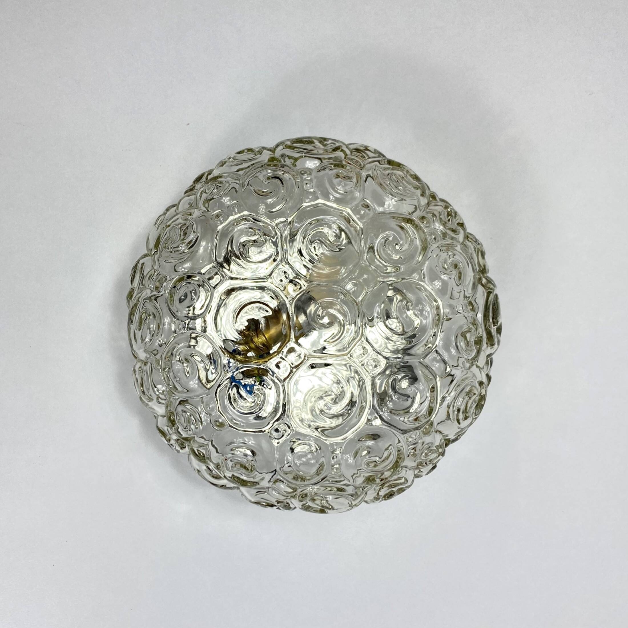 Applique murale ou plafonnier escargot Héléna Tynell luminaire vintage