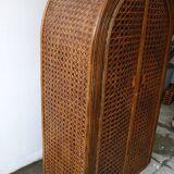 Rattan cabinet, fluted