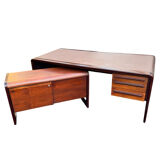 Large executive desk & module, Scandinavian design 1970s
