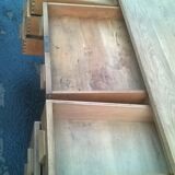 Minister's desk in solid raw oak from the 1930s