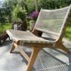 Chair / garden armchair / single-seater in retro rattan