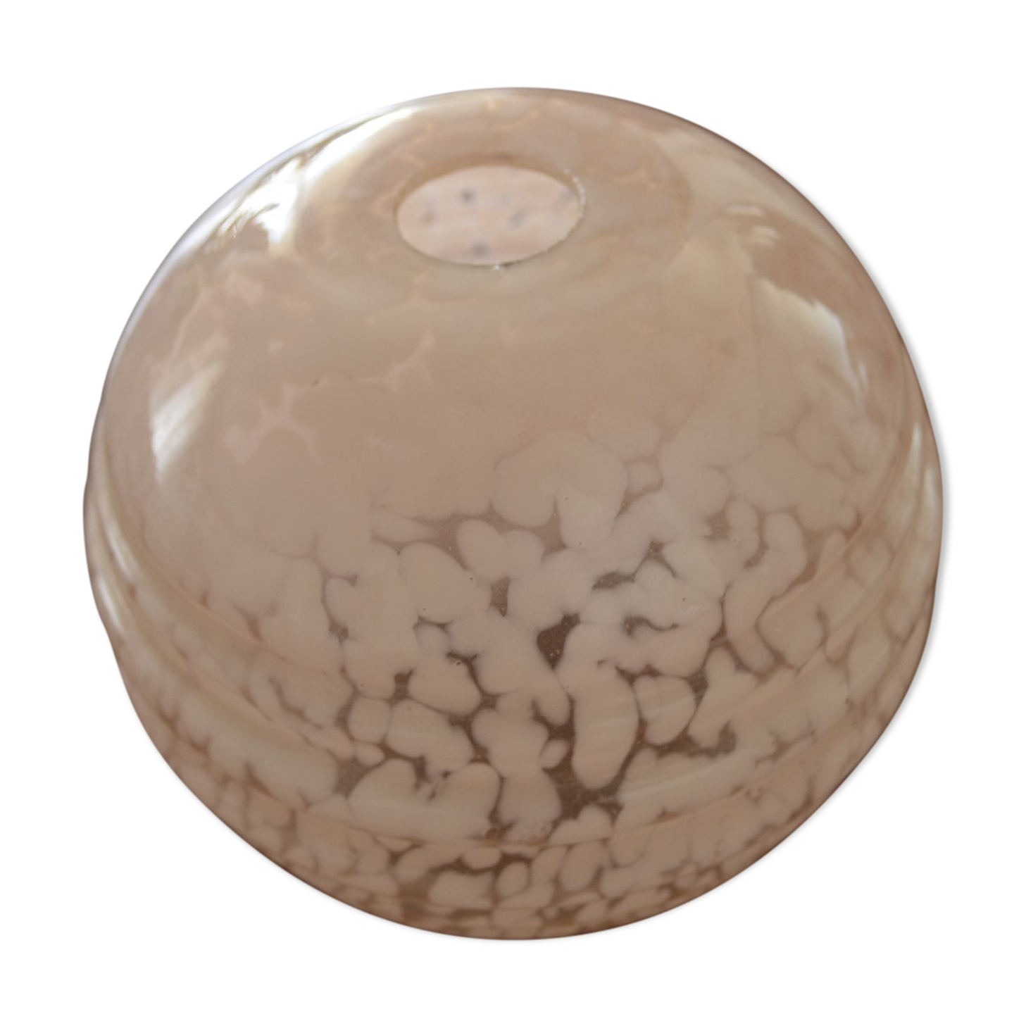 Ancient pink clichy glass globe