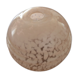 Globe ancien en verre de clichy rose