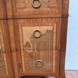 Commode a central jump in amaranth wood and rosewood XX century