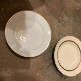 PRODUCT POP UP CHRISTMAS 2022 - 6 plates in white and gold porcelain