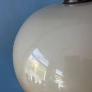Vintage mushroom floor lamp in brown acrylic glass