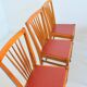 Set of 6 vintage chairs from the 1960s.